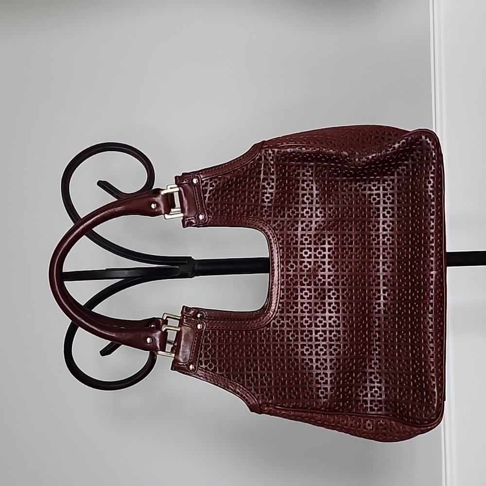 Kate Spade brown leather perforated purse - Picture 3 of 10